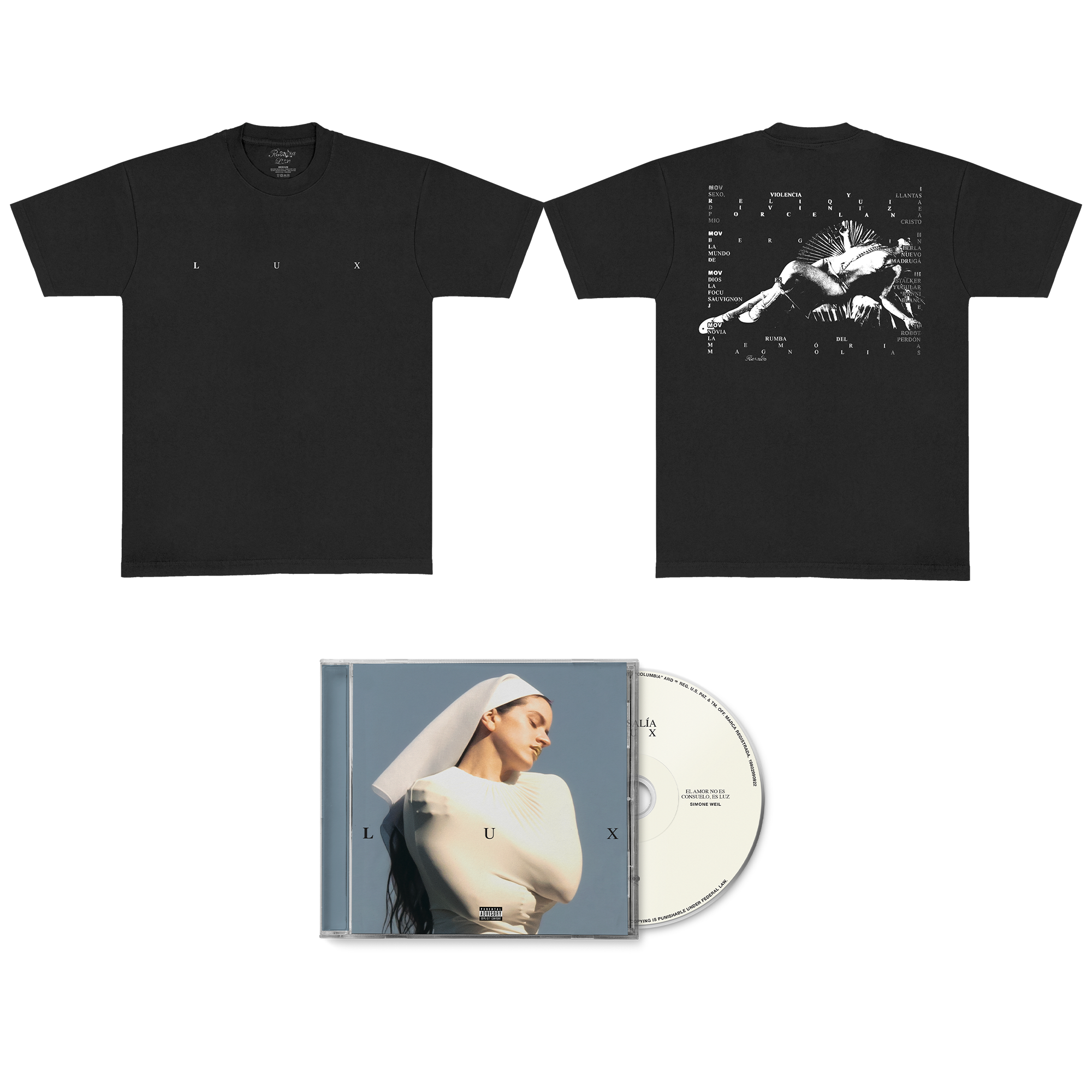 Pack T-shirt Noir CD ou Vinyle