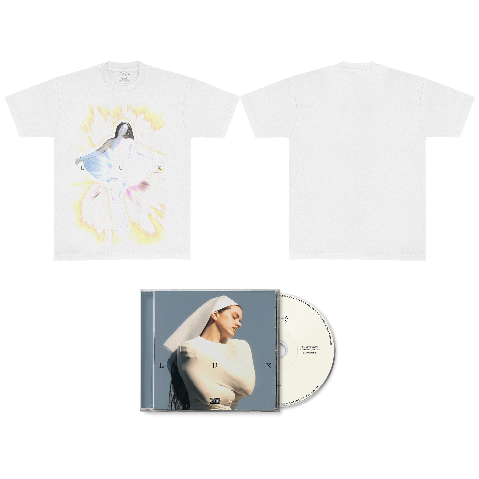 Pack T-shirt Blanc CD ou Vinyle