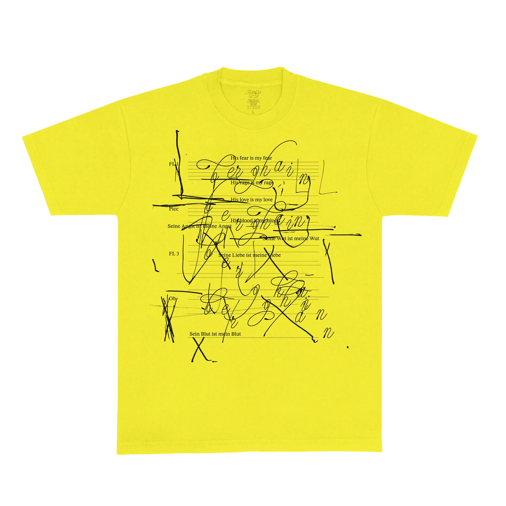YELLOW MUSIC NOTES TEE