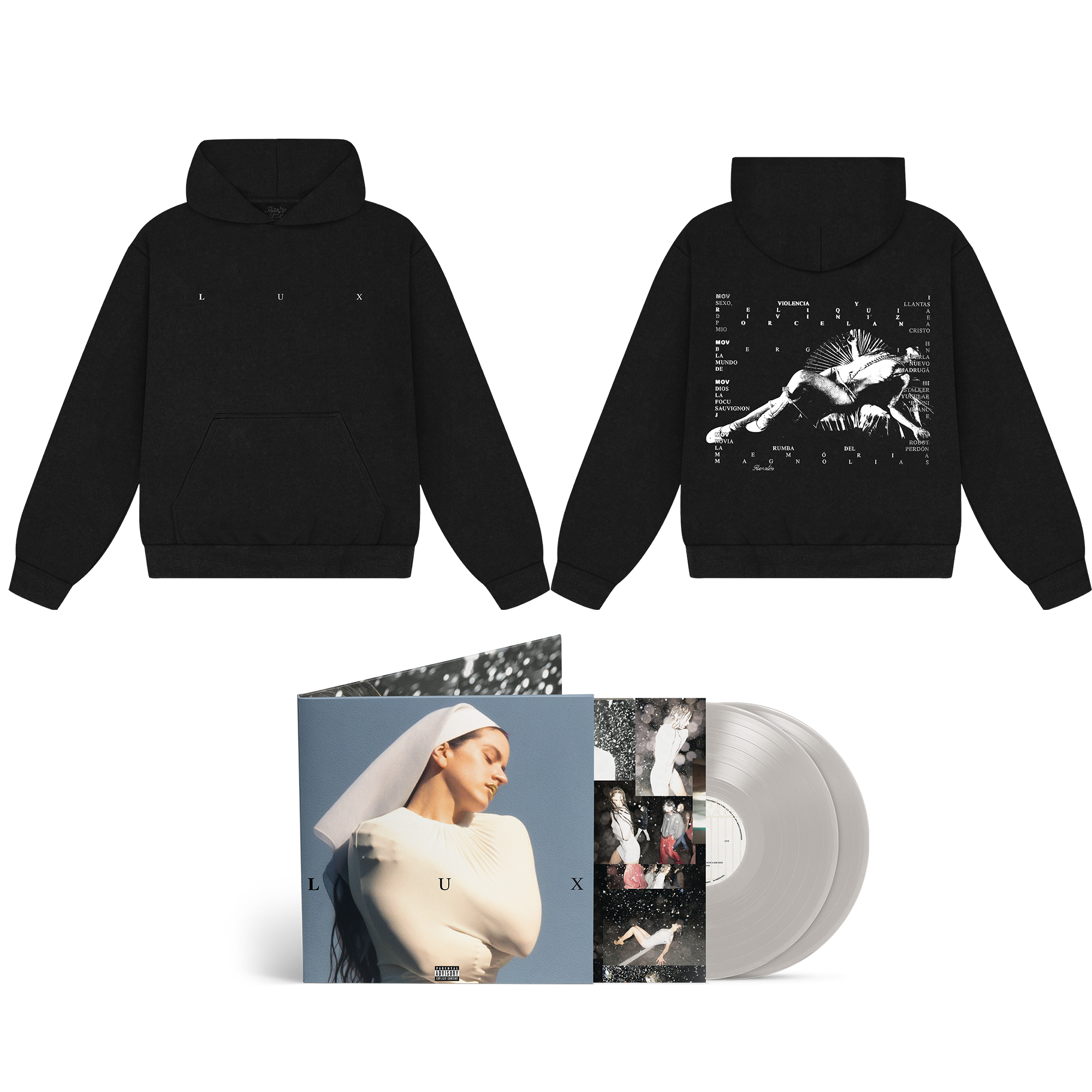 Pack Hoodie Noir CD ou Vinyle